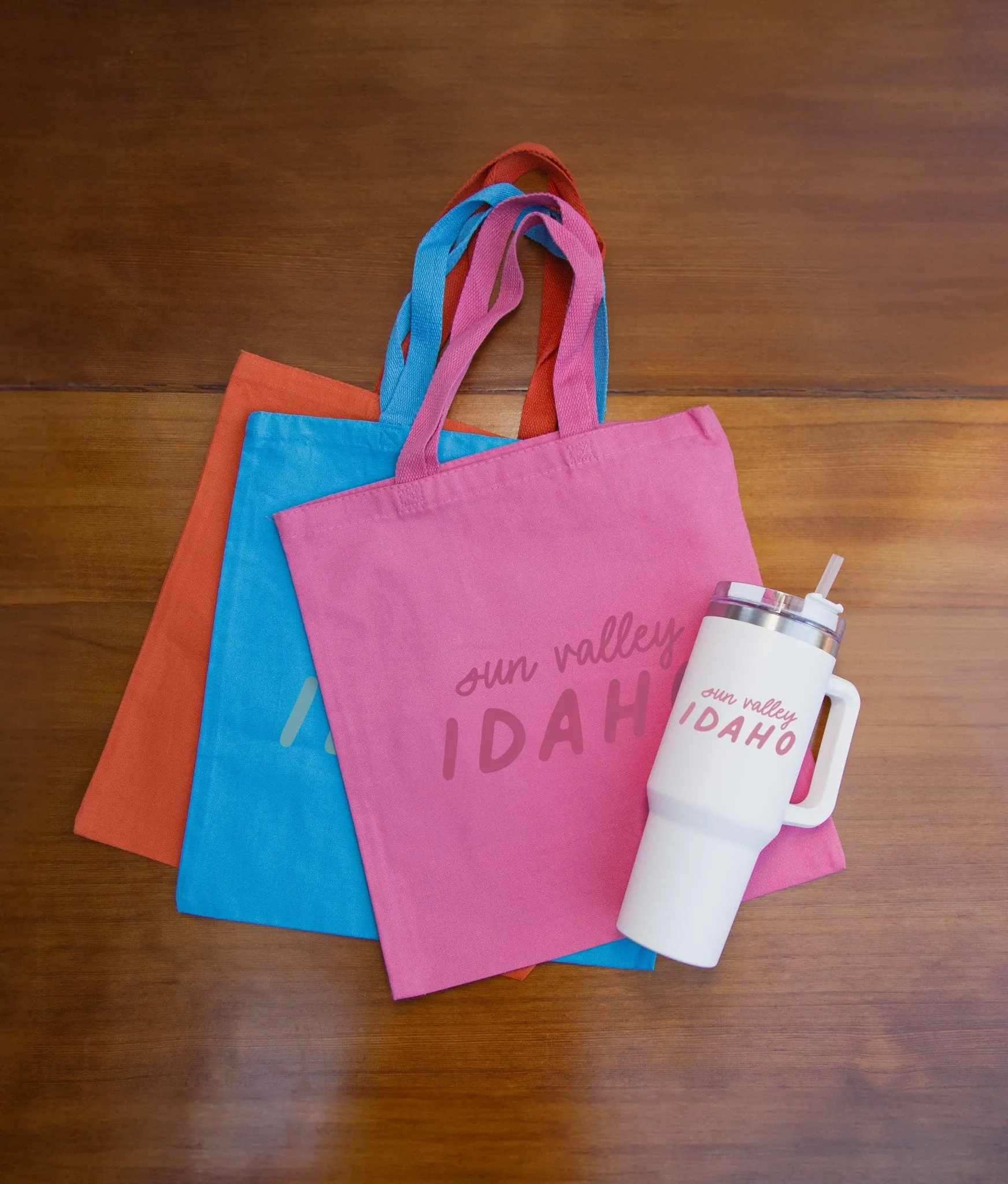 12 Oz. Colored Canvas Simple  Tote Bag Printed with a Customizable MIX COLLECTION Design