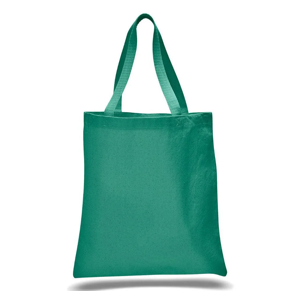 12 Oz. Colored Canvas Simple  Tote Bag Printed with a Customizable MIX COLLECTION Design