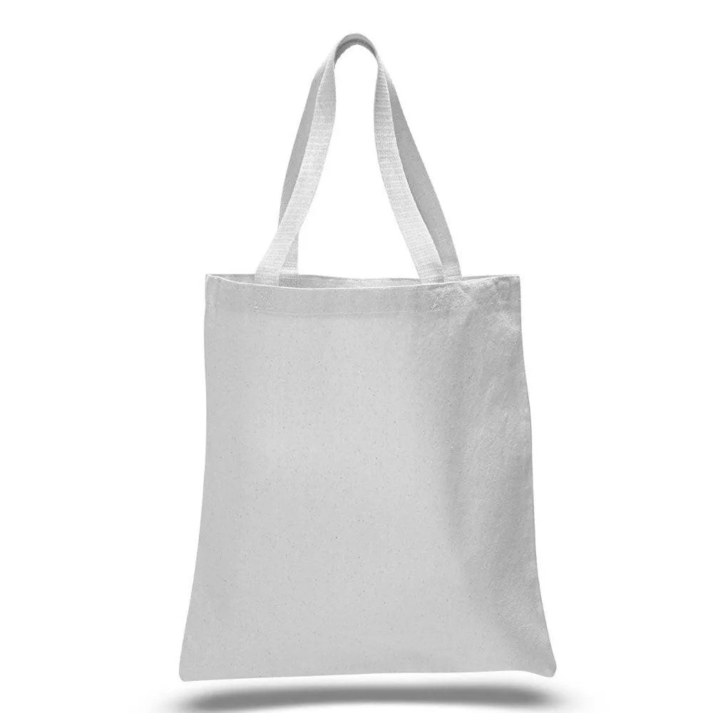 12 Oz. Colored Canvas Simple  Tote Bag Printed with a Customizable MIX COLLECTION Design