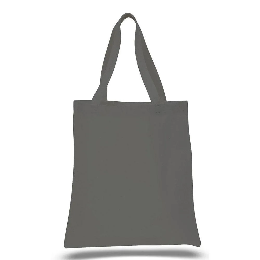 12 Oz. Colored Canvas Simple  Tote Bag Printed with a Customizable MIX COLLECTION Design