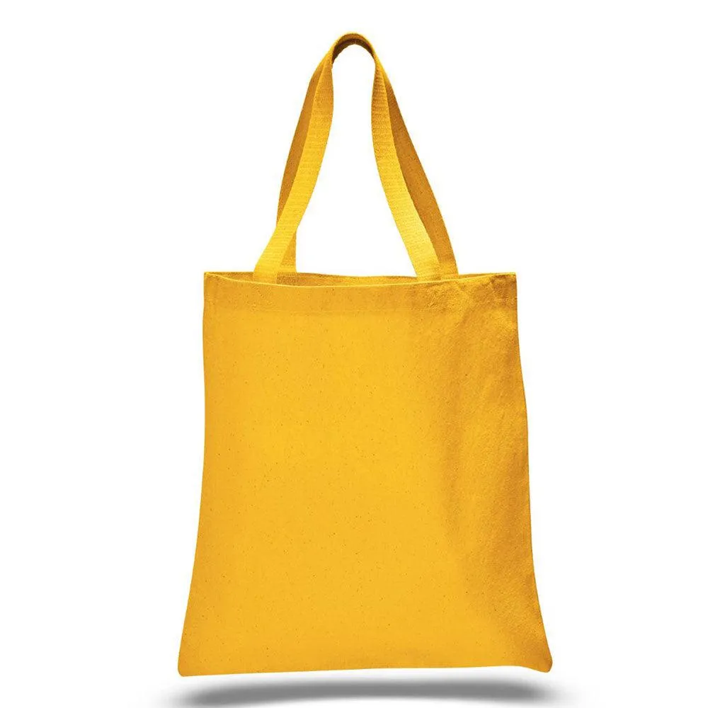 12 Oz. Colored Canvas Simple  Tote Bag Printed with a Customizable MIX COLLECTION Design