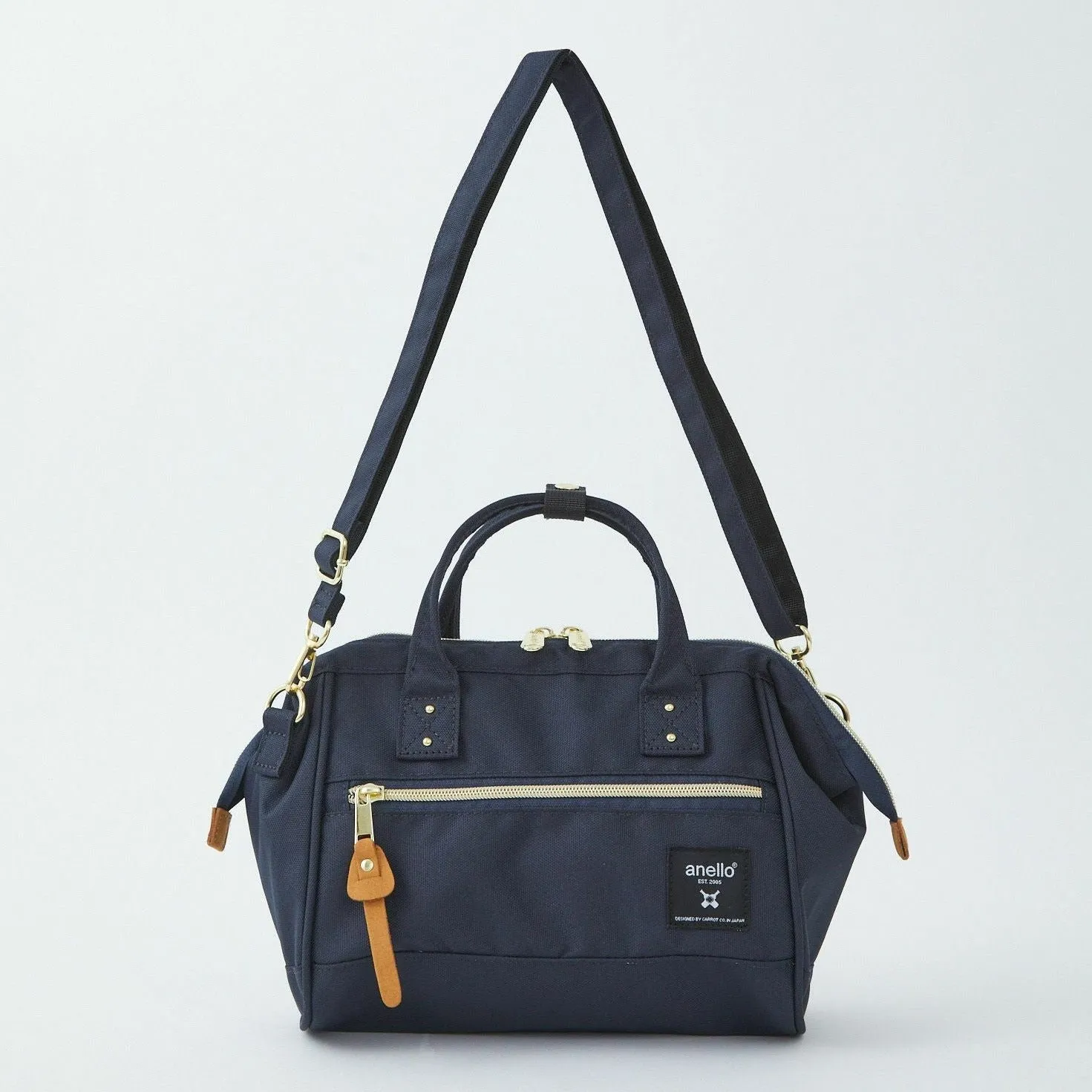 Anello Cross Bottle Mini Shoulder Bag in Navy