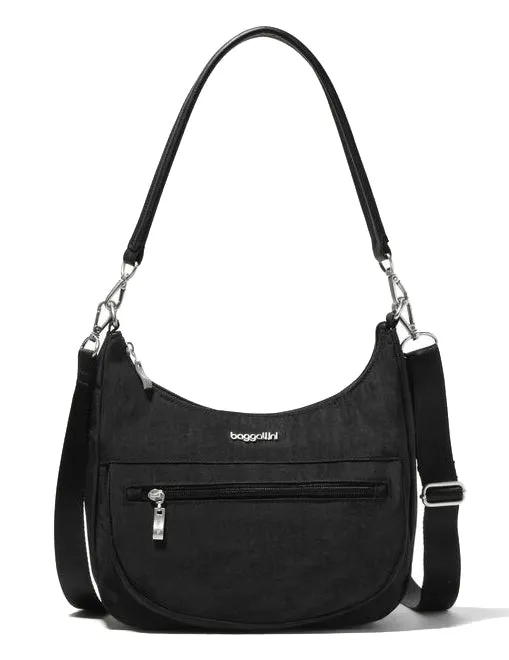 Baggallini Modern Pocket Half Moon Bag Black