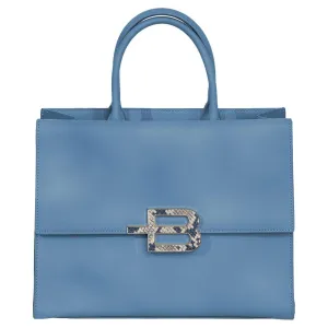 Baldinini Trend Chic Calfskin Handbag with Magnet Detail