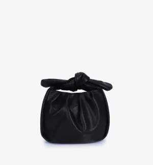 Black Daryl Bow Tie Crossbody Bag