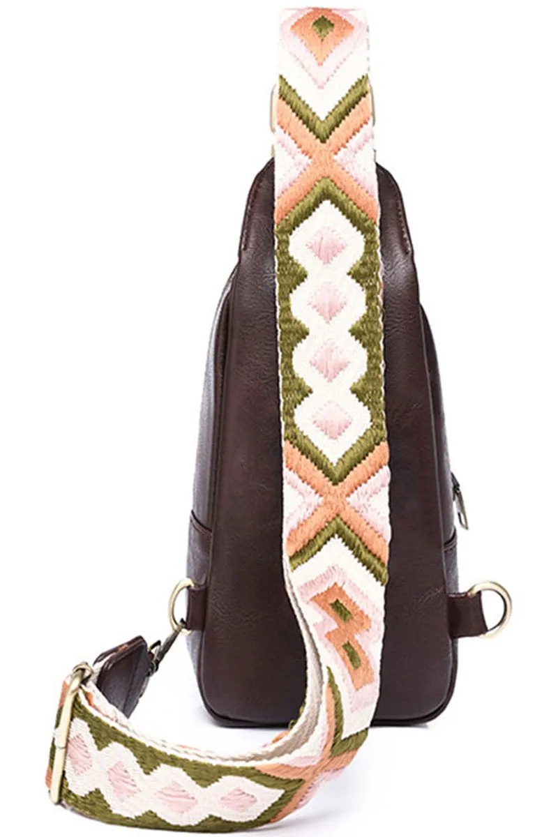 BOHEMIAN STRAP SLING CROSSBODY WAIST BAG