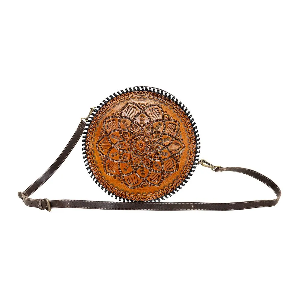 Boho Brown Round Bag by Myra Bag