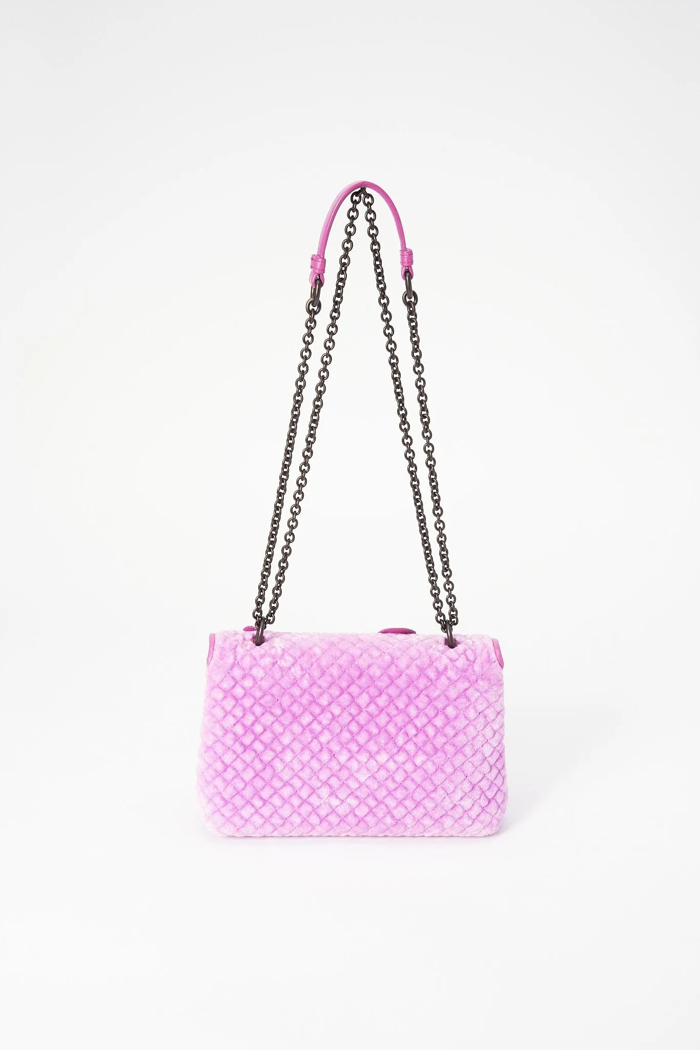 Bottega Veneta Butterfly Crossbody Bag - Pink Velvet