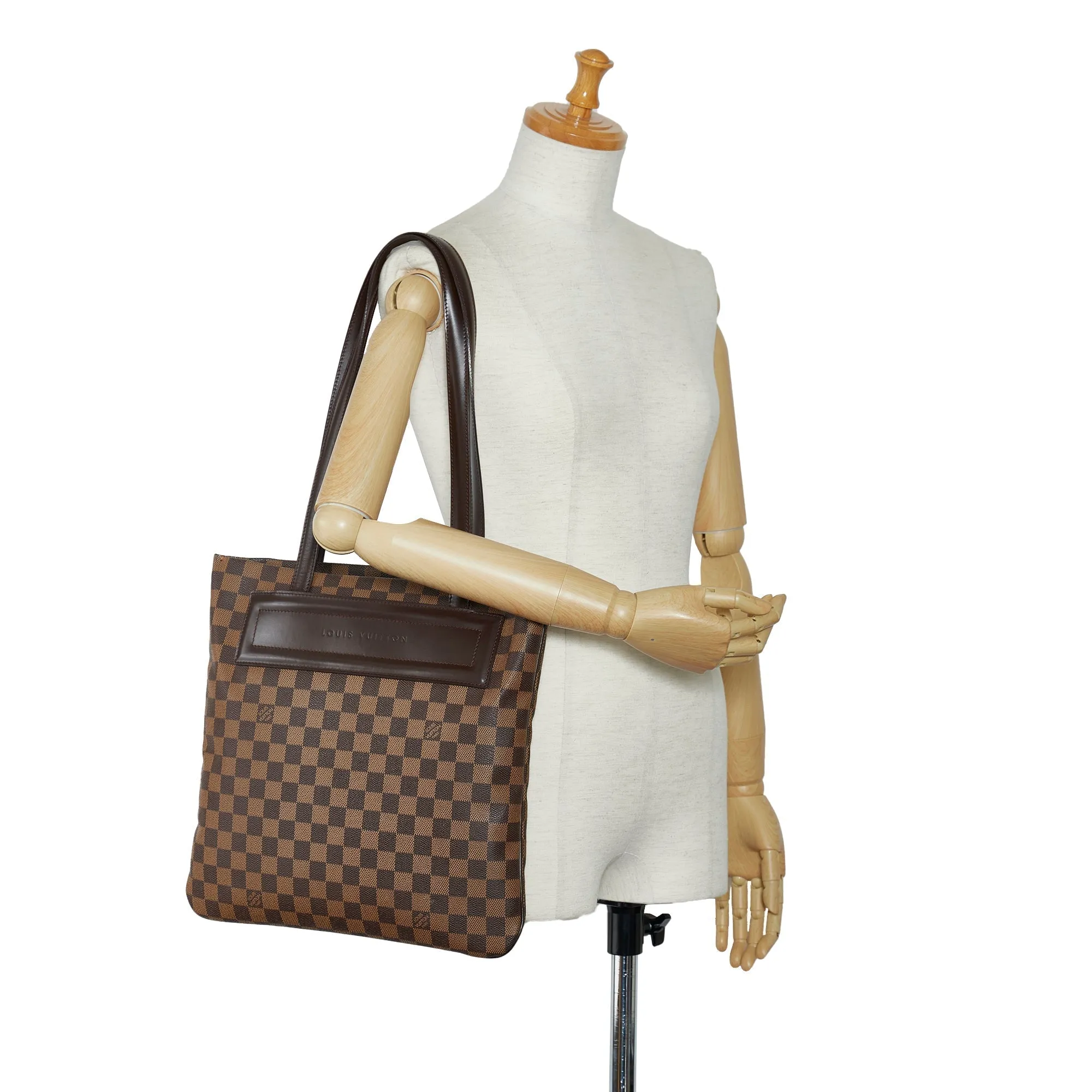 Brown Louis Vuitton Damier Ebene Clifton Tote Bag