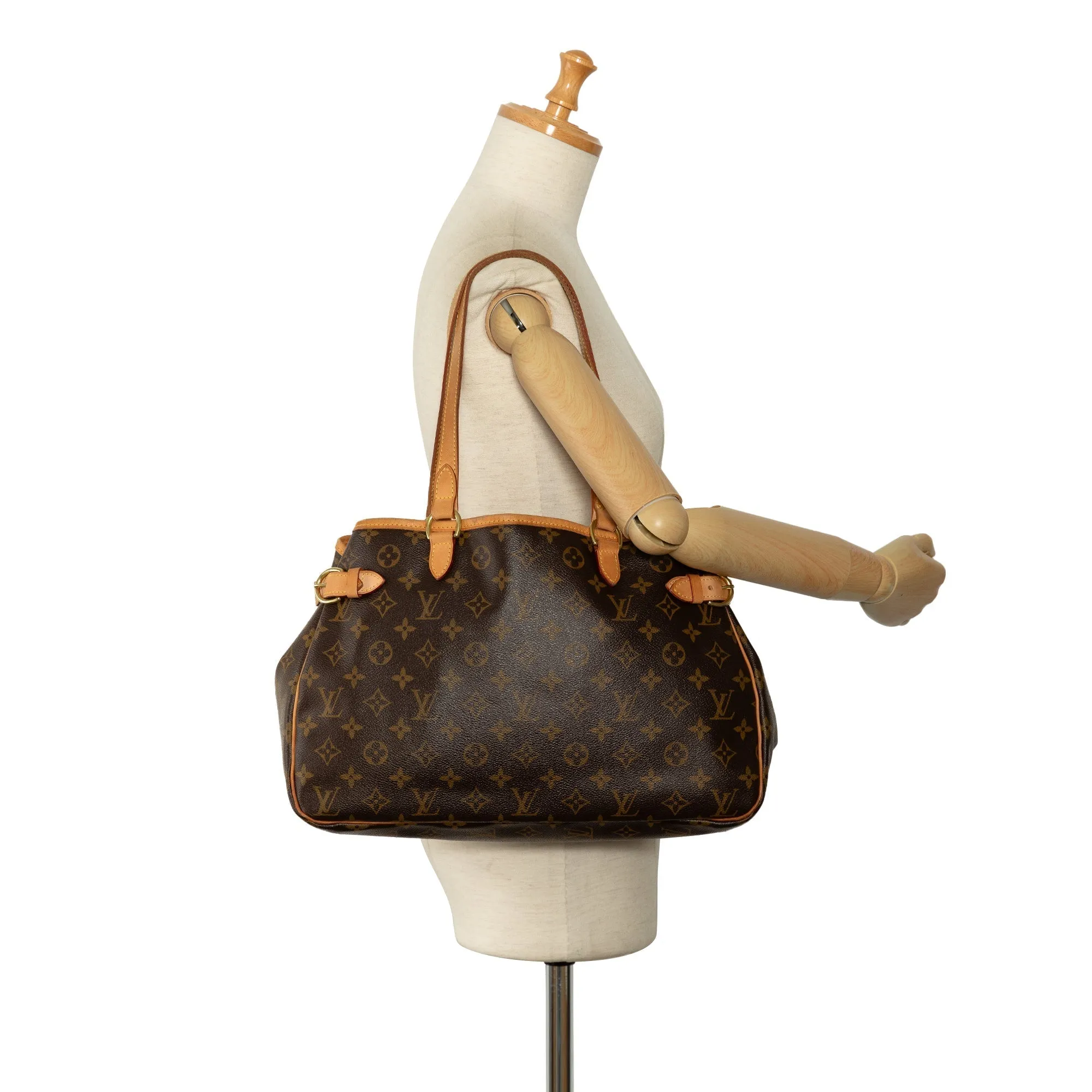 Brown Louis Vuitton Monogram Batignolles Horizontal Tote Bag