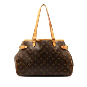 Brown Louis Vuitton Monogram Batignolles Horizontal Tote Bag