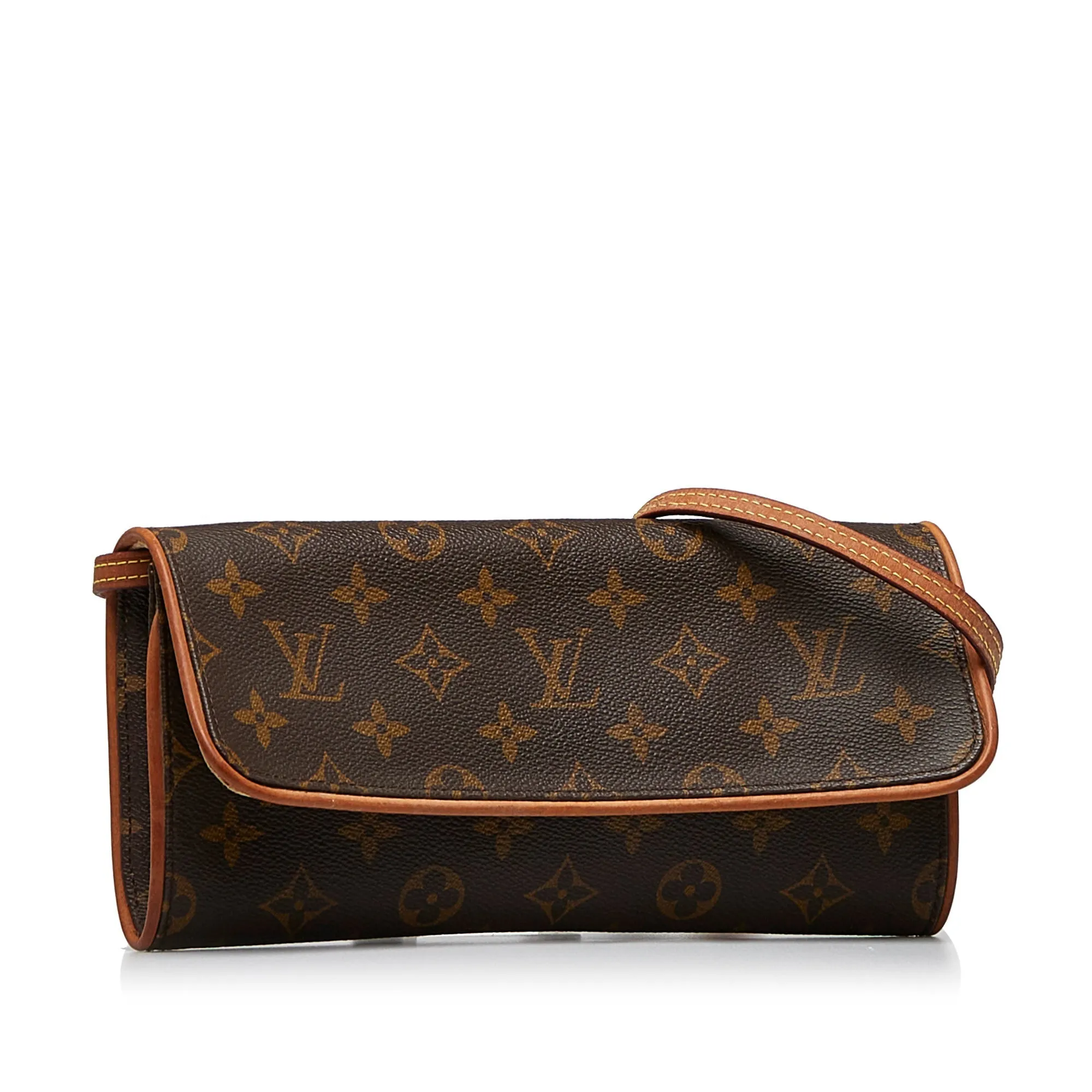 Brown Louis Vuitton Monogram Pochette Twin GM Crossbody Bag