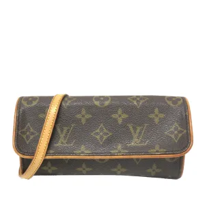 Brown Louis Vuitton Monogram Pochette Twin PM Crossbody Bag