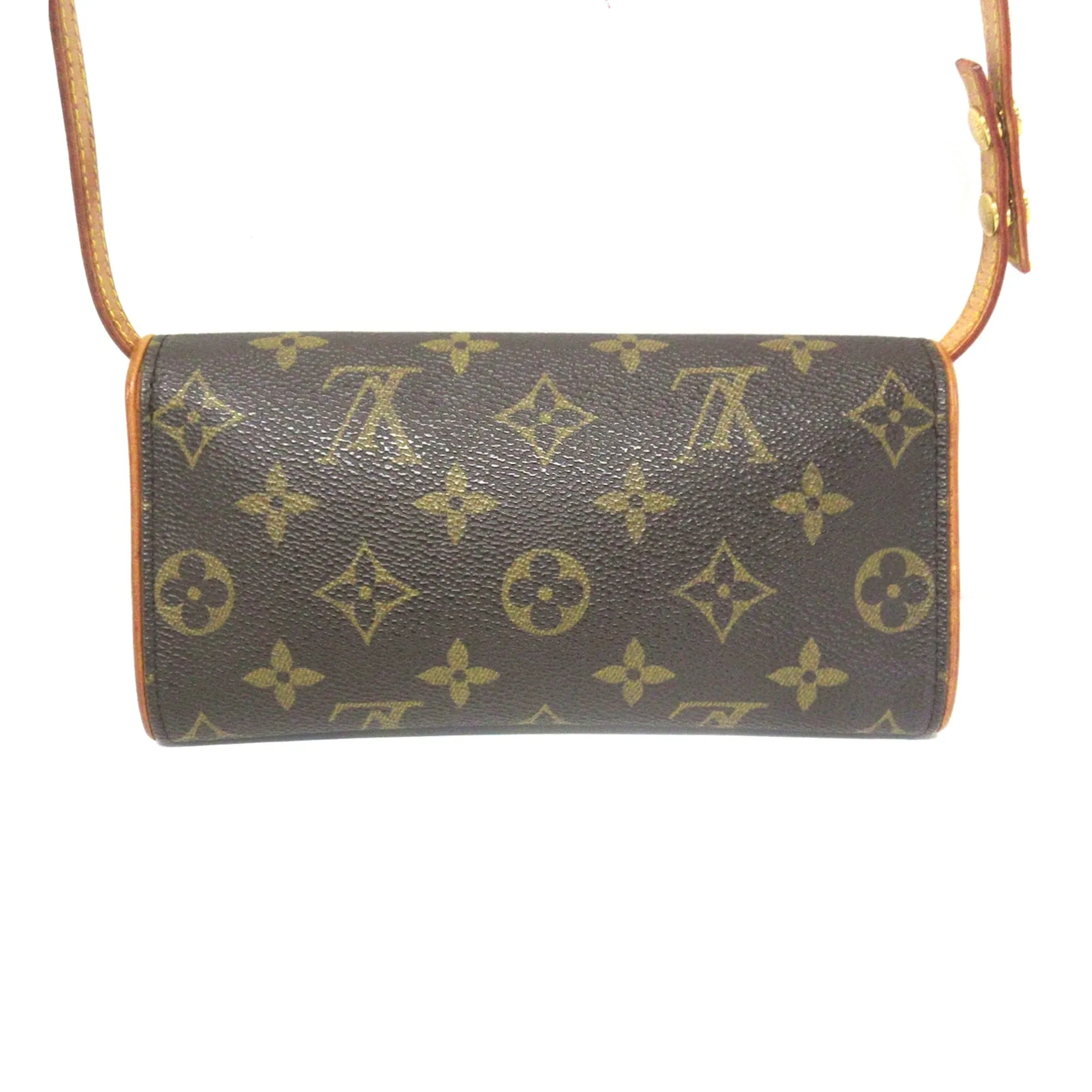 Brown Louis Vuitton Monogram Pochette Twin PM Crossbody Bag