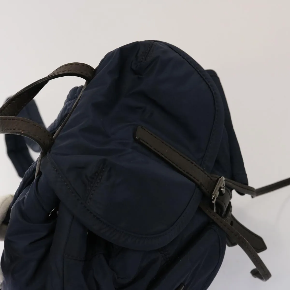 BURBERRY Backpack Nylon Navy  75694