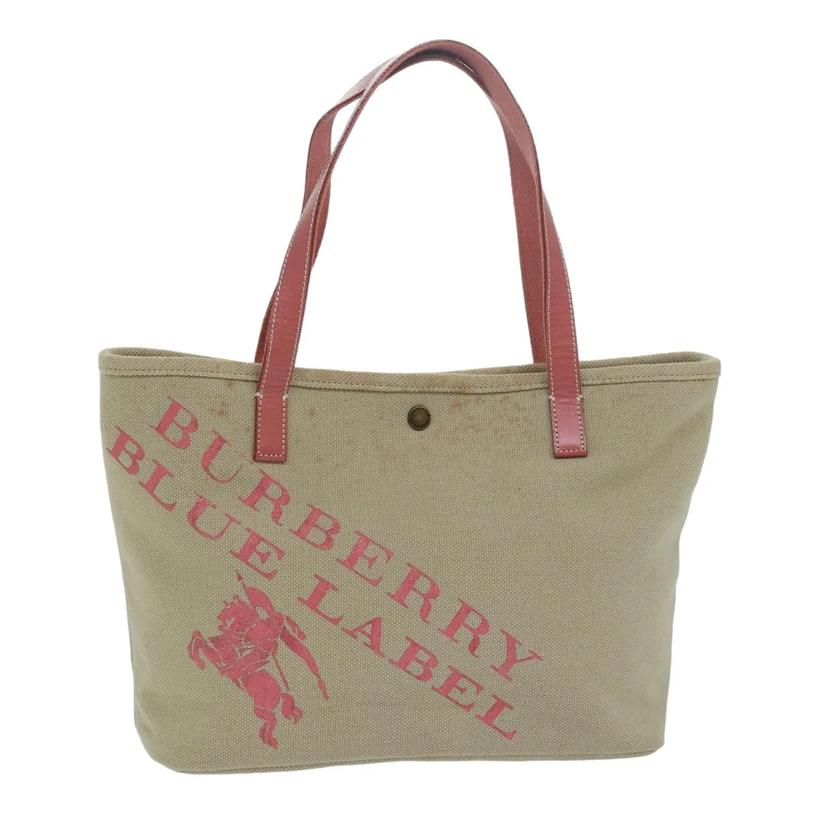 BURBERRY Blue Label Tote Bag Canvas Beige Pink  79558