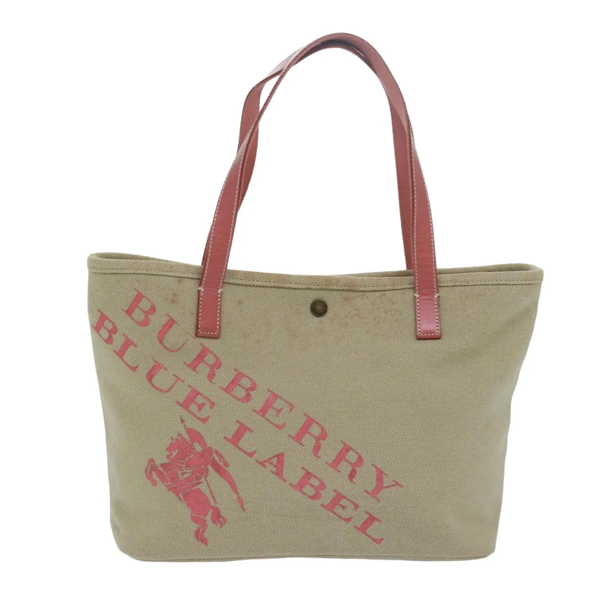 BURBERRY Blue Label Tote Bag Canvas Beige Pink  79558