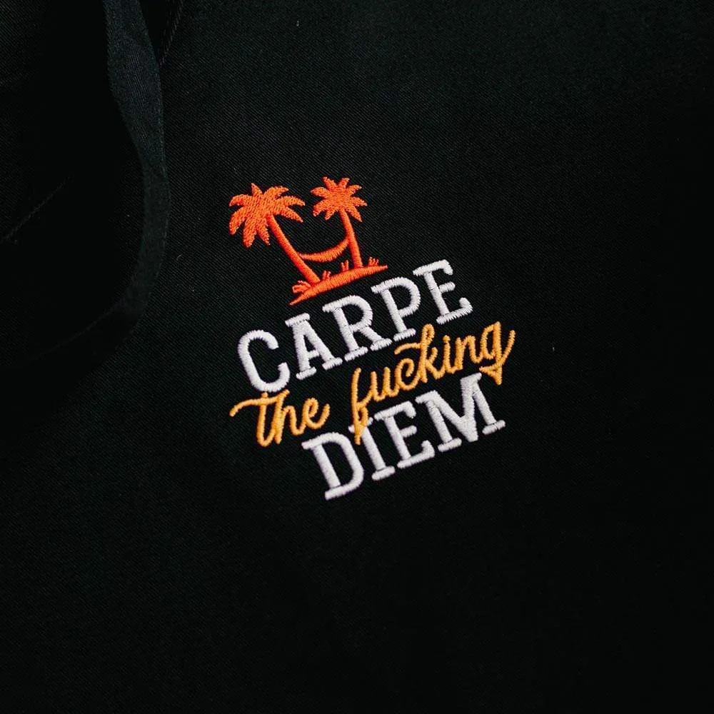 Carpe the fucking diem - Embroidered - Eco Tote Bag