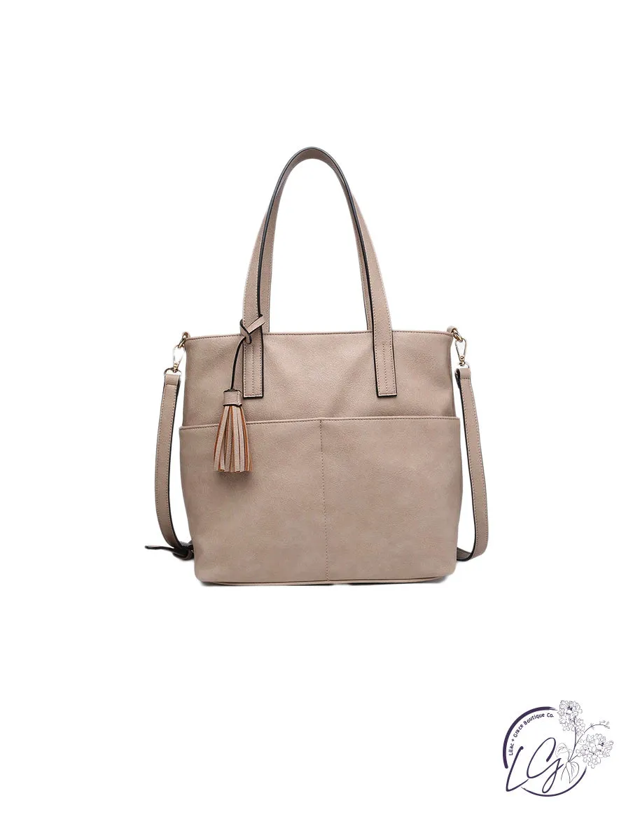 Cassandra Double Pocket Tote