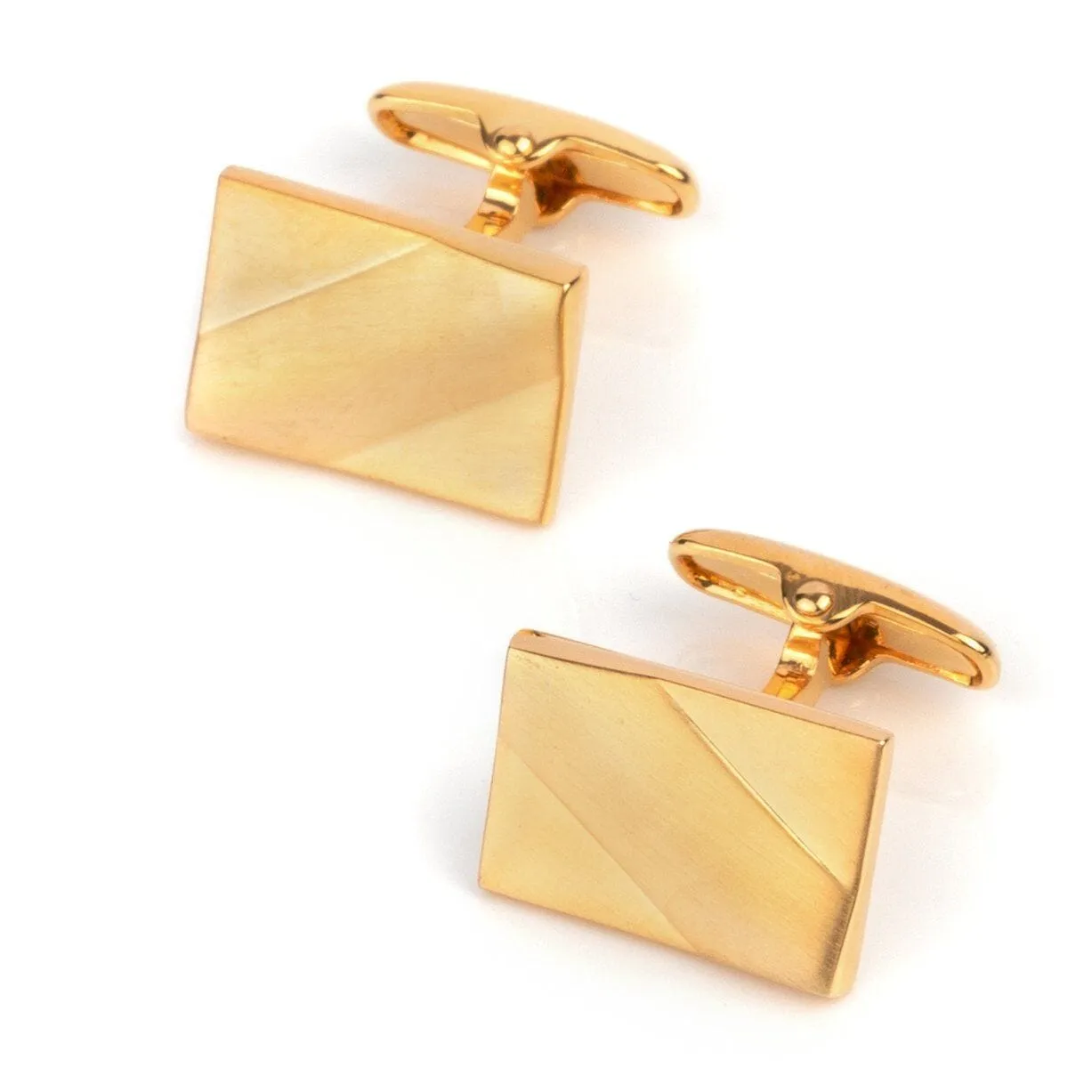 Classic Gold Ridge Cufflinks