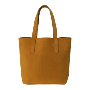 Classic Tote Leather Bag | Yellow Suede