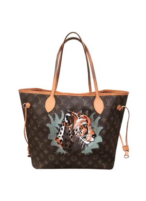 Custom Embroidered Neverfull Louis Vuitton Tote