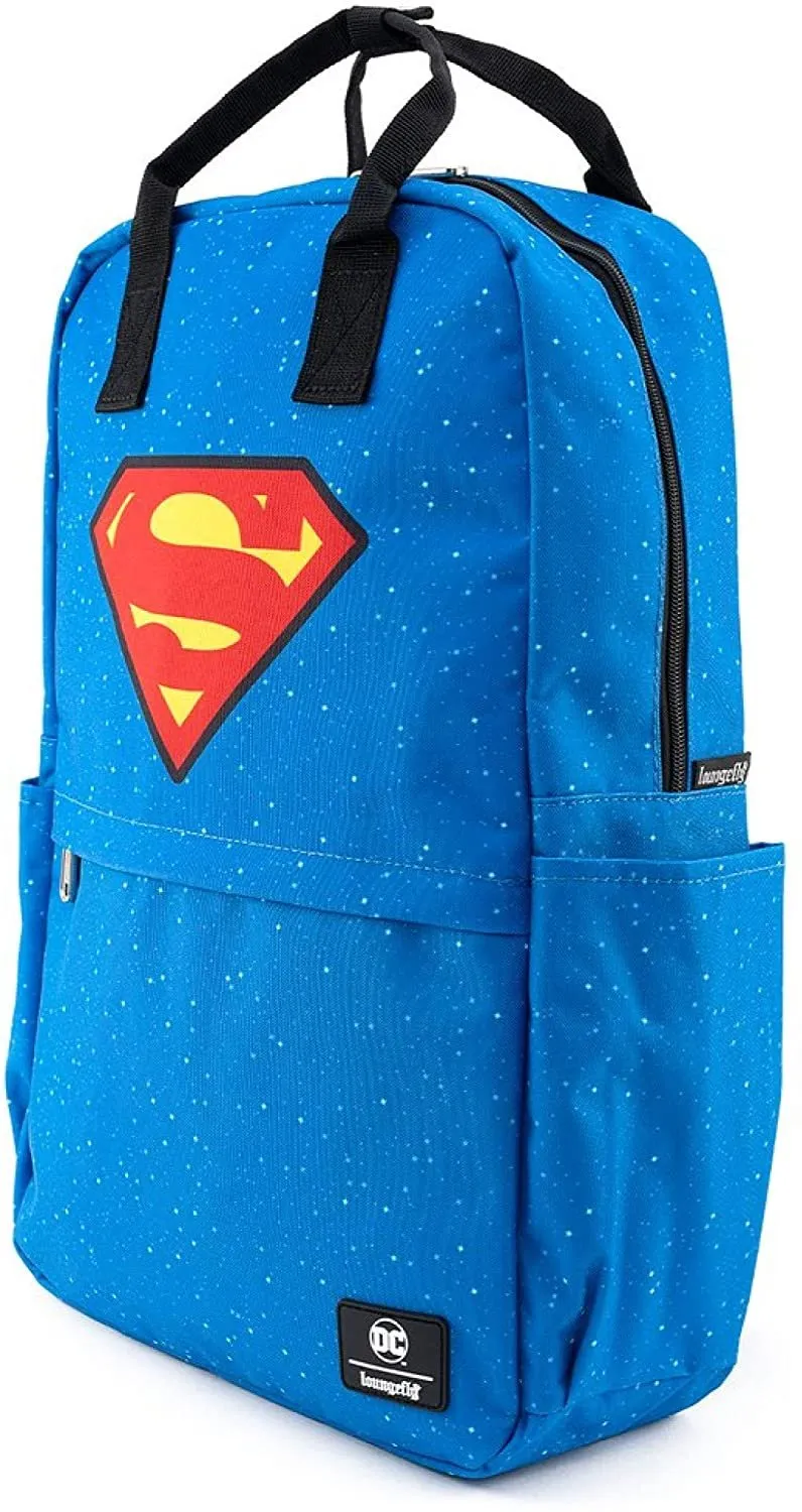 DC Comics Superman Shield and Stars Nylon Backpack