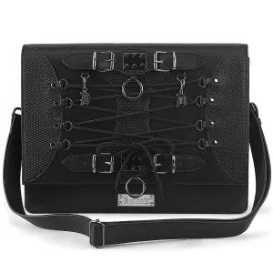 Demonia Vegan Leather Large Crossbody Bag