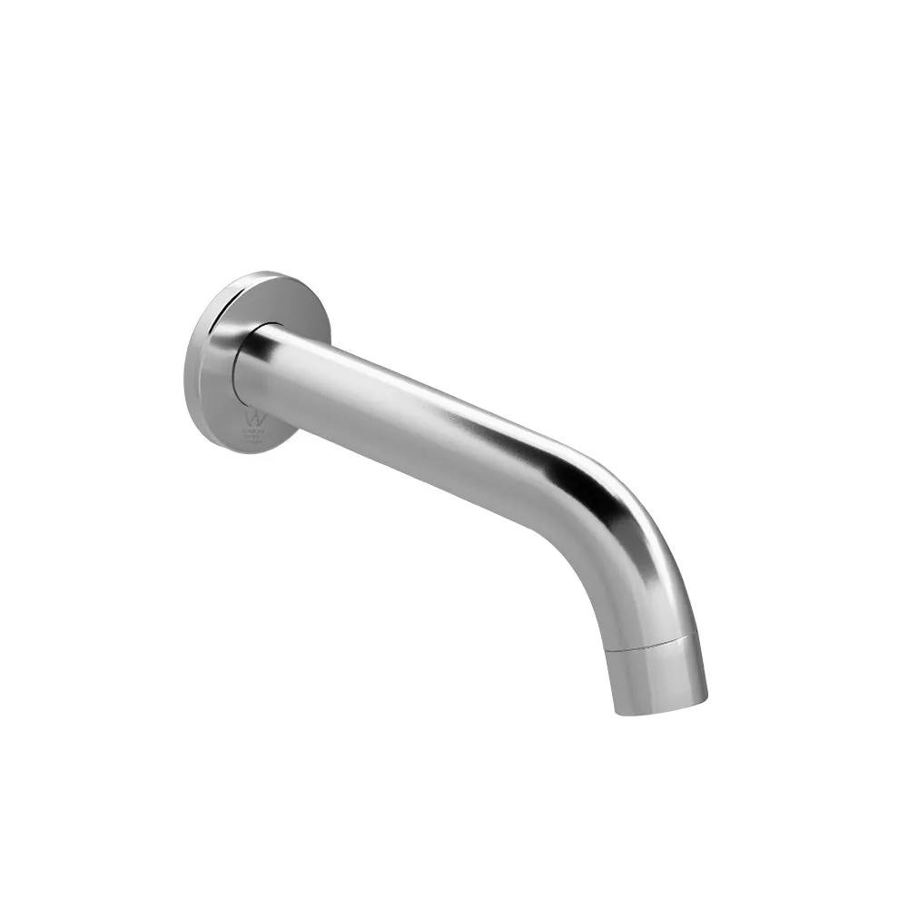 Durable Brass Wall Bath Spout, No-Splash Aerator - Cefito