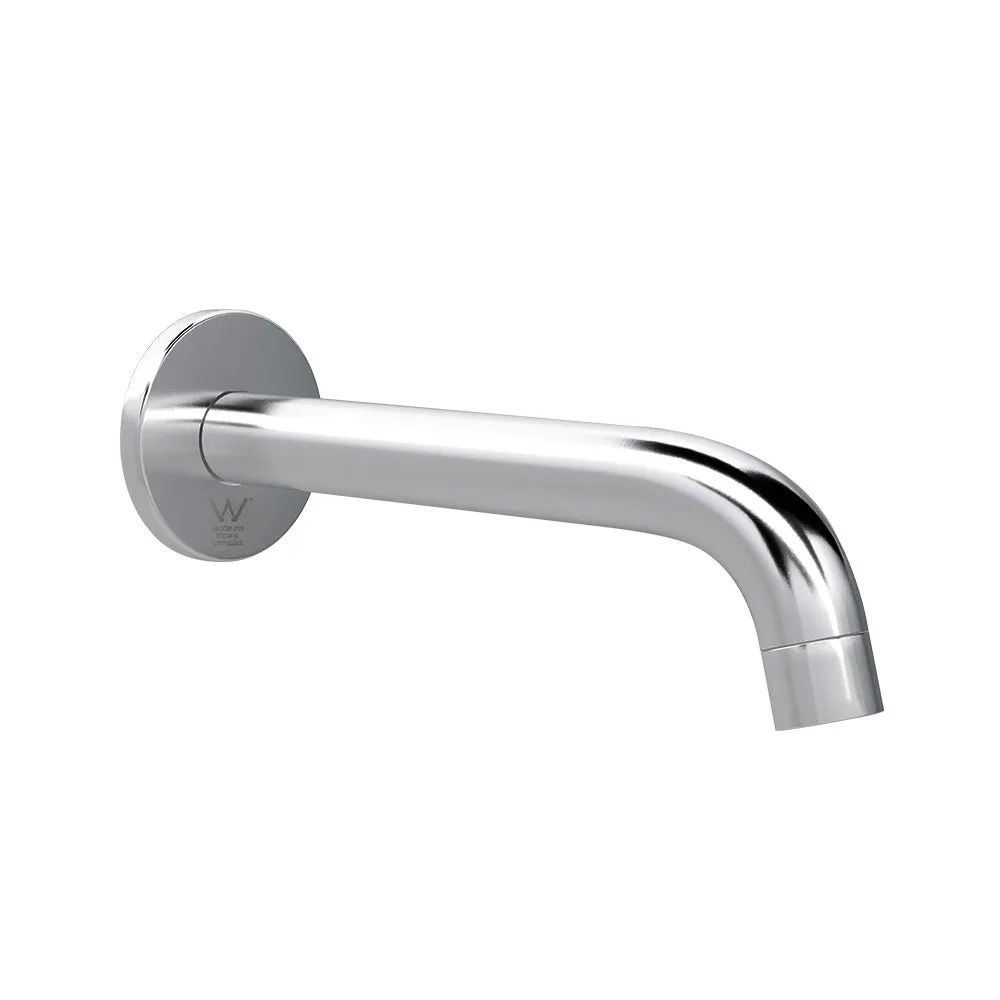 Durable Brass Wall Bath Spout, No-Splash Aerator - Cefito