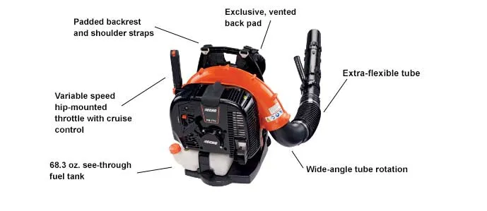 ECHO PB-770H Backpack Blower with Hip-Mounted Throttle