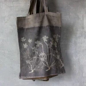 Eco-Print Calico Tote Bags : Wood Sorrel Collection