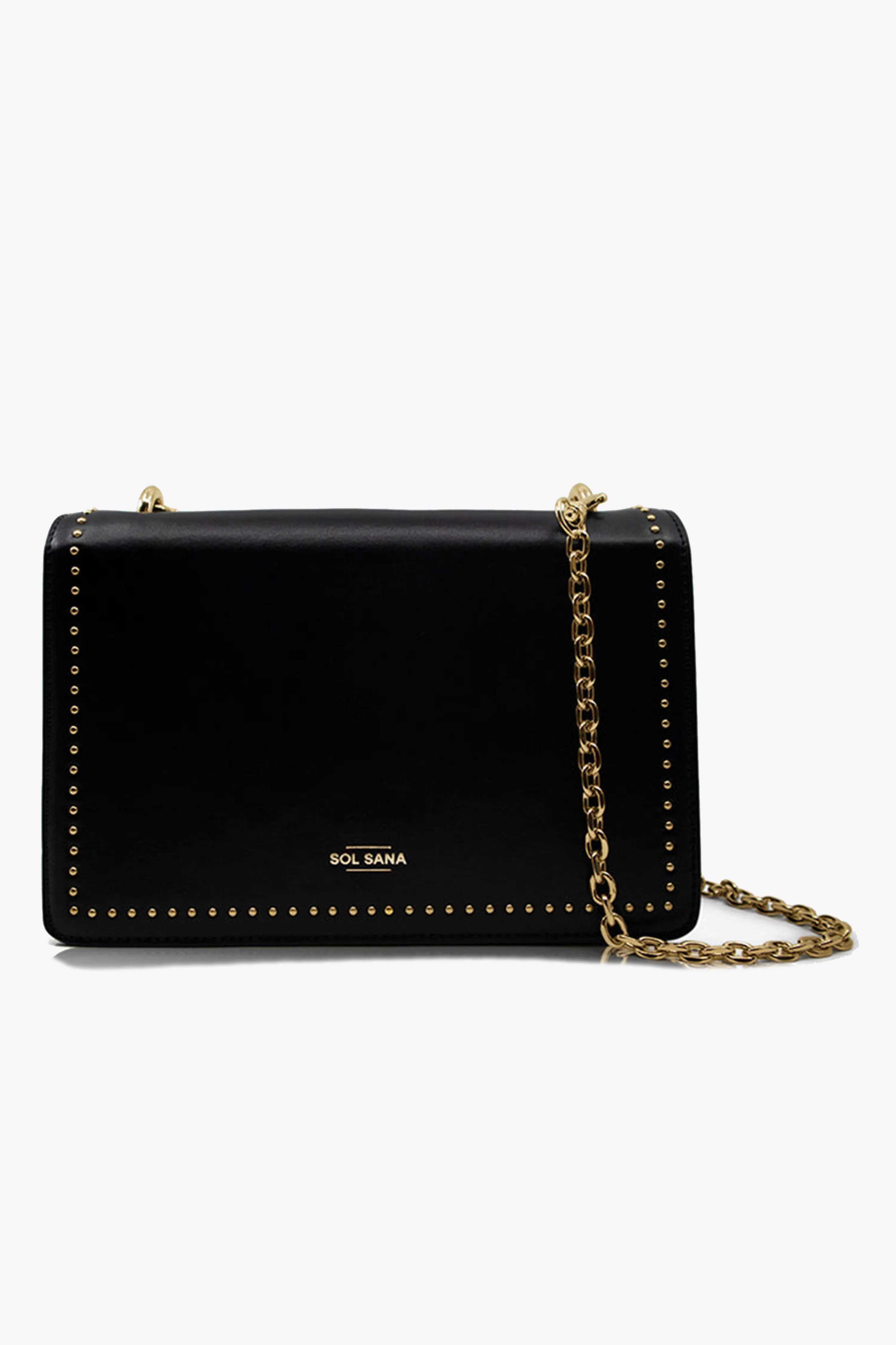 Embellished Flap Bag Black/Gold