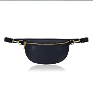 Fabucci Navy leather Bum Bag