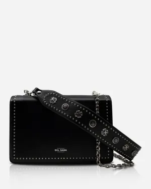 Flap Bag Black/Silver