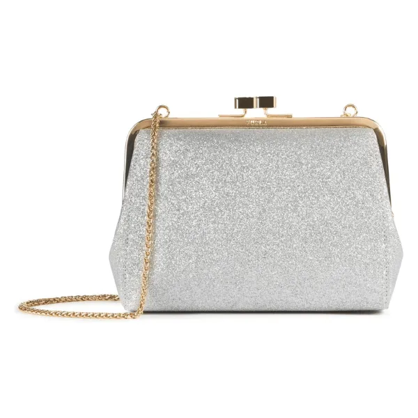 Furla Evening Mini Clutch Bag - Argento Silver