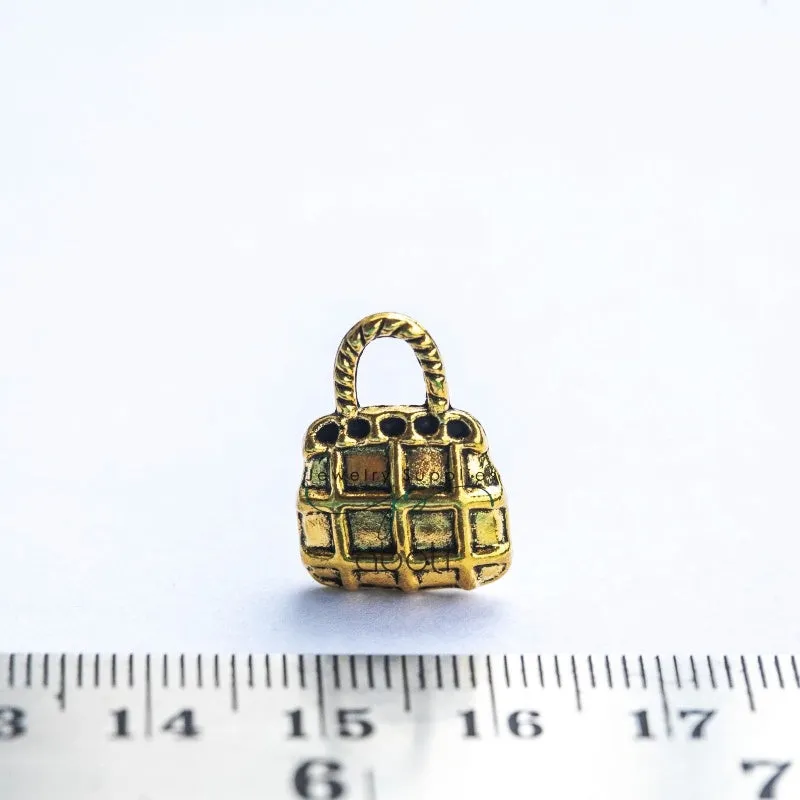 Golden purse Charms handbag shopping fashion travel CHMG144