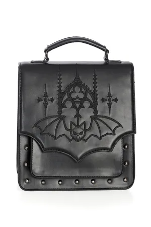 Gothic Bat - Embroidered Backpack with Inchangeable Straps