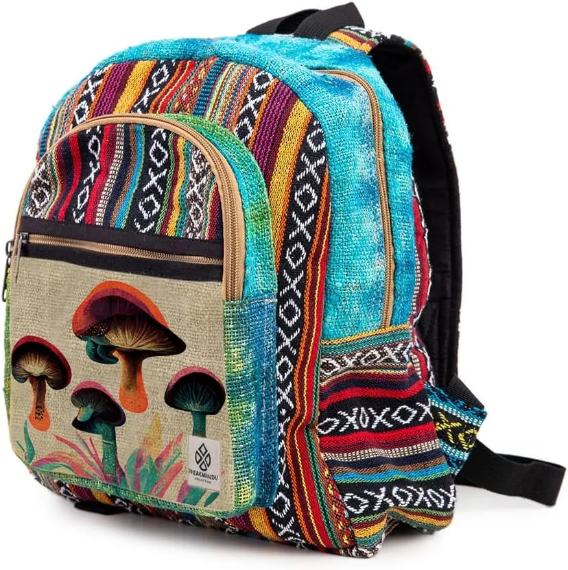 Hemp Backpack Bag - Eco Friendly Unique Unisex Durable Travel Friendly Daypack Bag