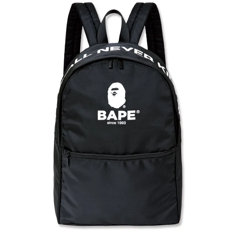 Japanese magazine gift Ape Bape Black Backpack