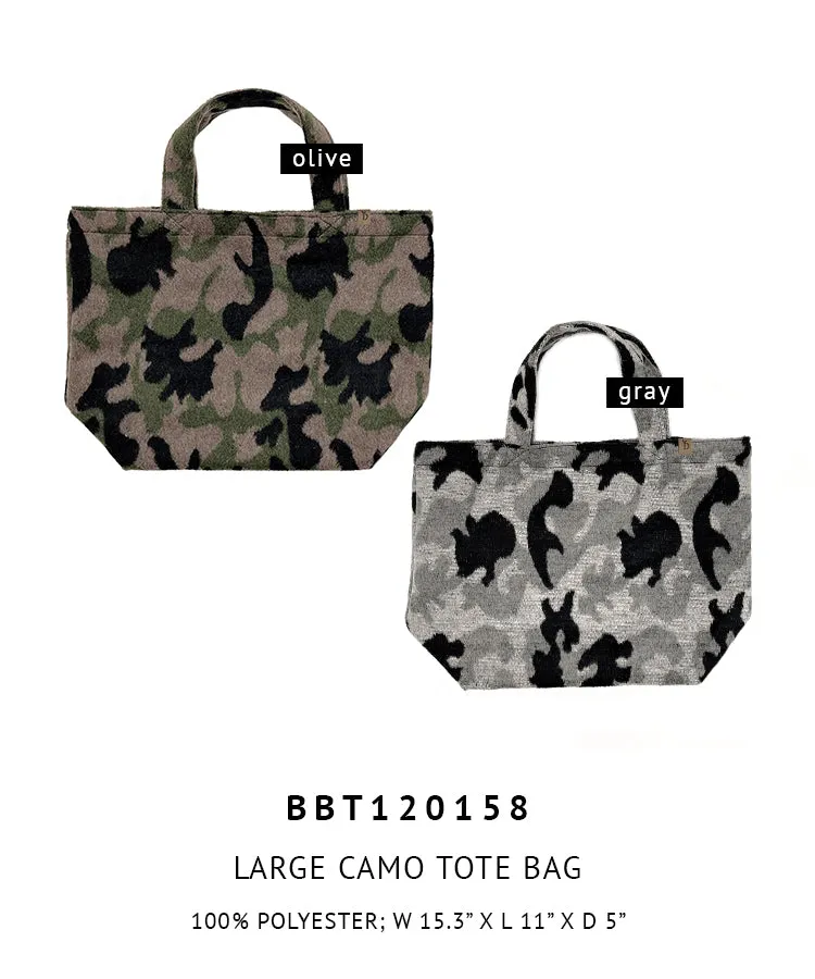 Large Camo Tote Bag