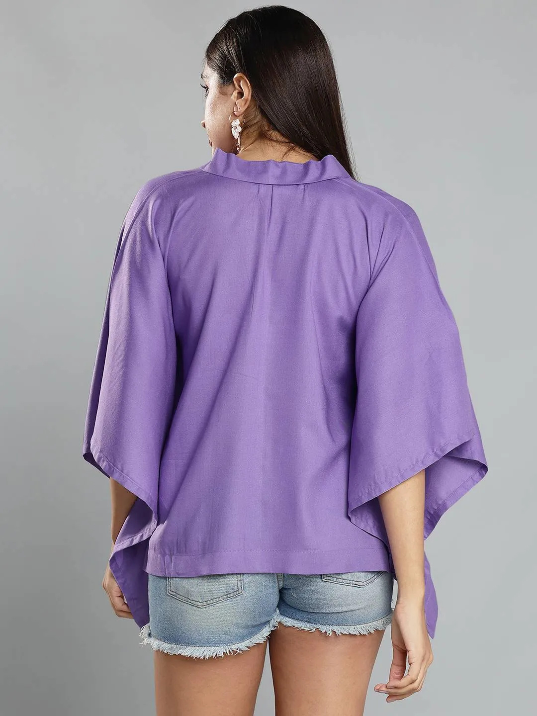 Lavender Kaftan Top - Rangeela