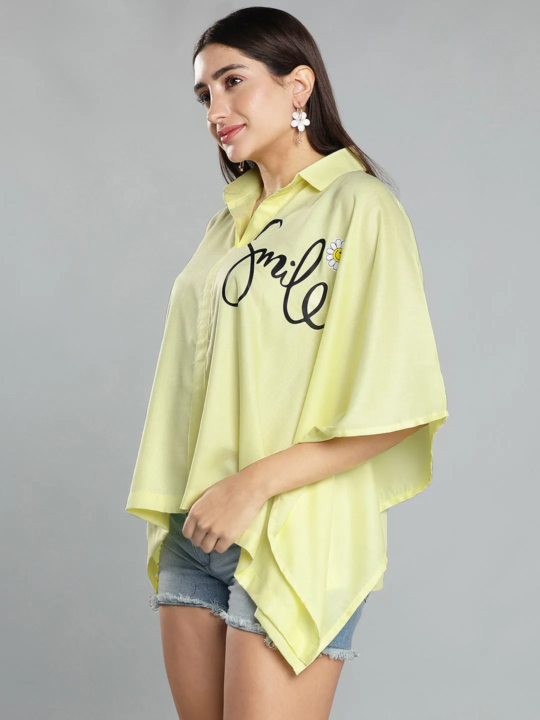 Lemon Kaftan Top - Smile