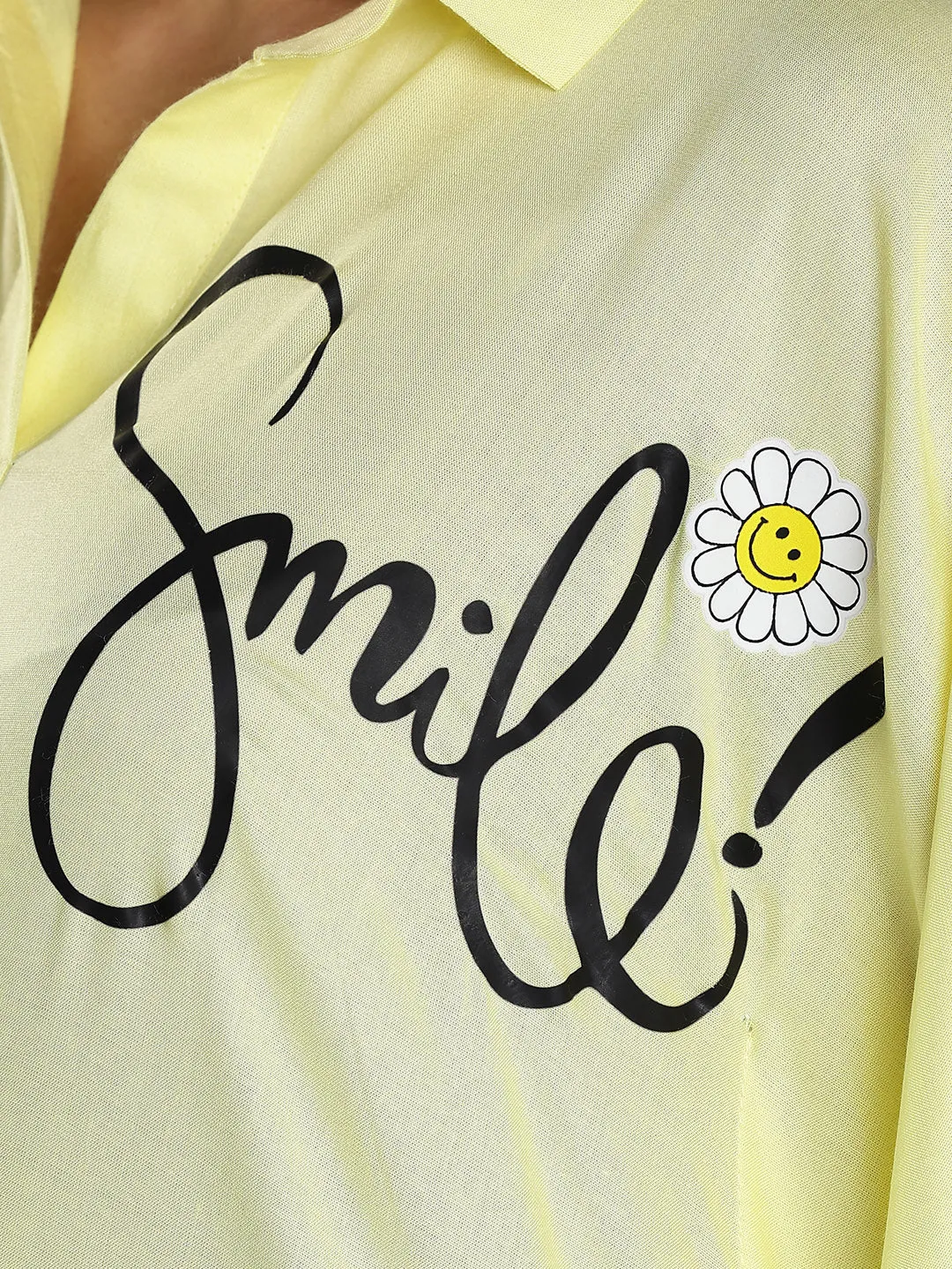 Lemon Kaftan Top - Smile