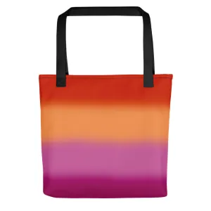 Lesbian Blurred Flag Tote bag