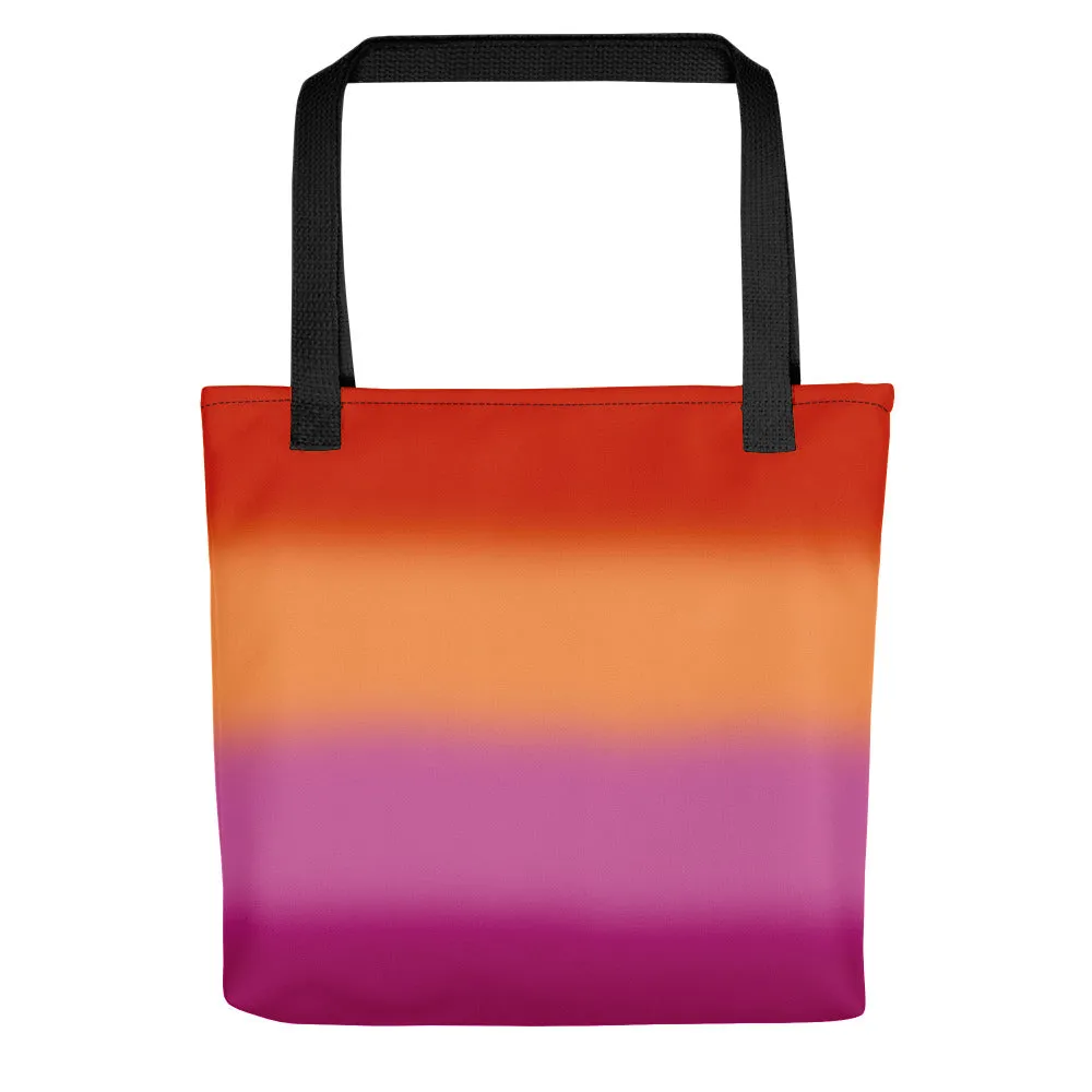 Lesbian Blurred Flag Tote bag