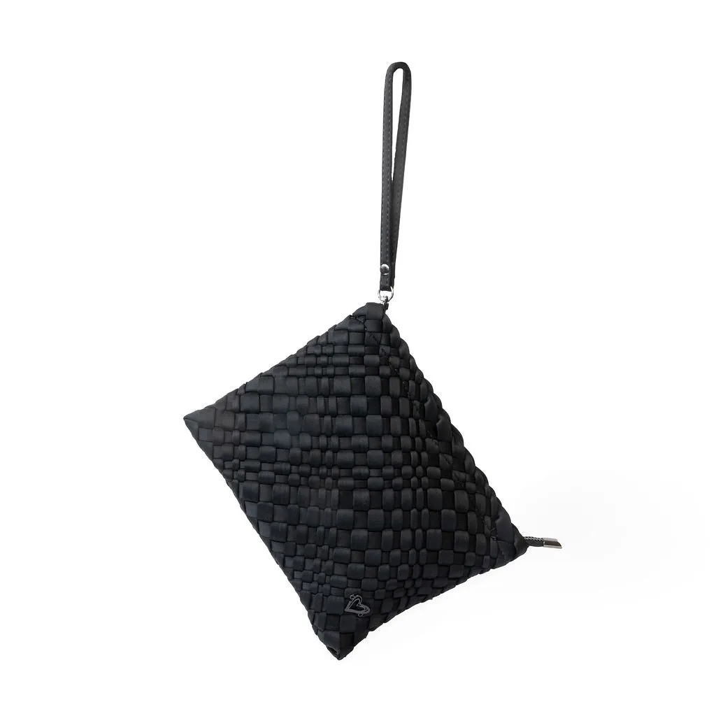 Stylish Black Onyx Large Woven Tote Bag for Everyday Use