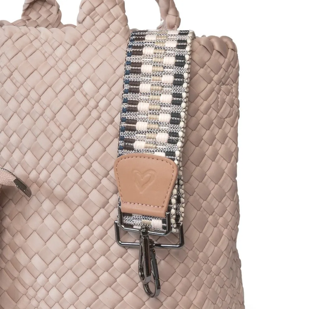 London Large Woven Tote - Dusty Pink