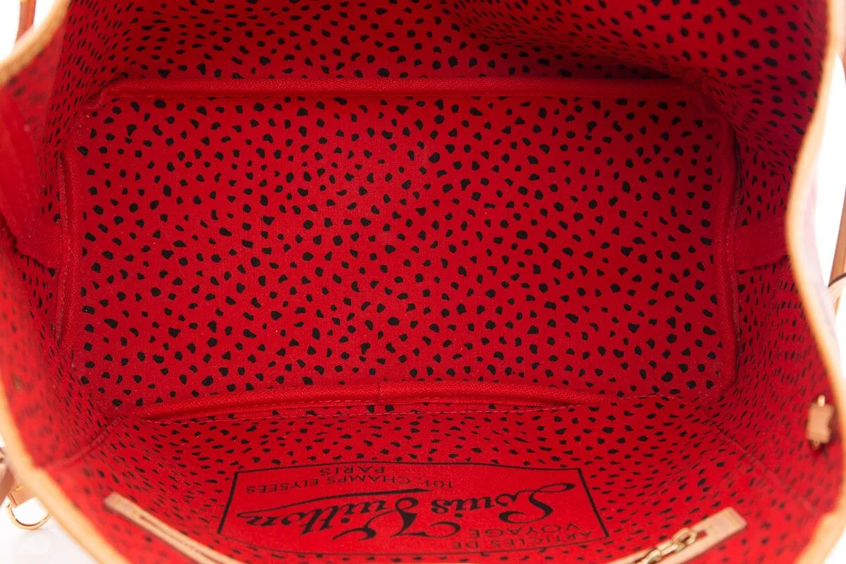 Louis Vuitton Brown & Red Yayoi Kusama Neverfull Handbag