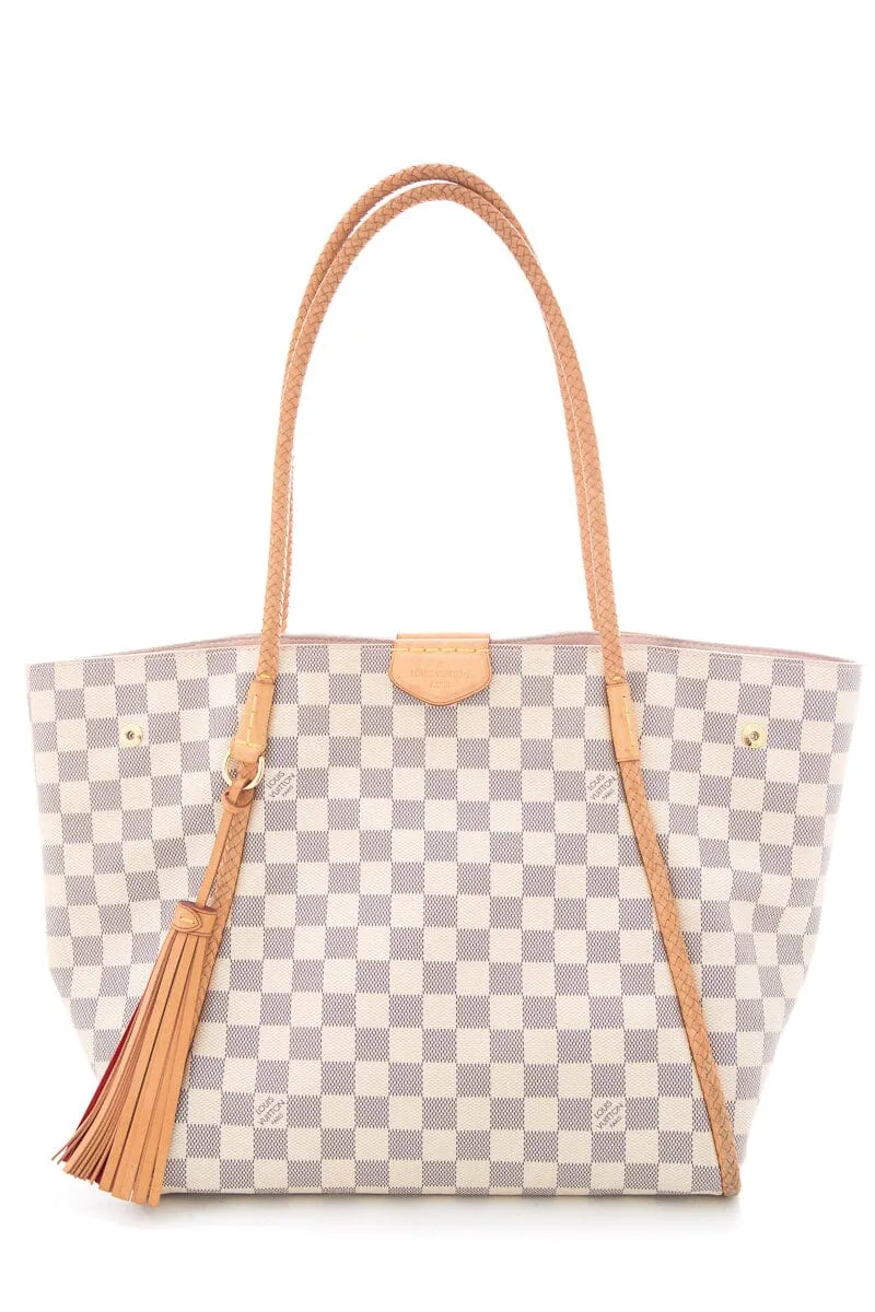 Louis Vuitton White Damier Azur Propriano Tote Handbag